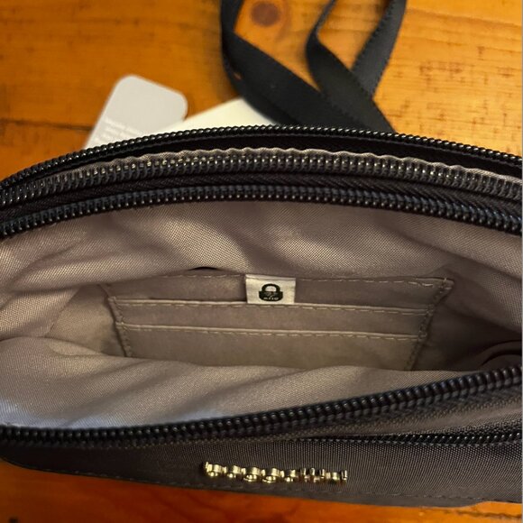 Baggallini Black RFID Travel Crossbody Bag - Picture 4 of 5